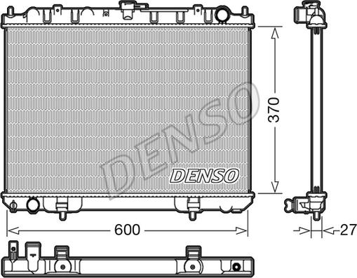 Denso DRM46039 - Radiatore, Raffreddamento motore www.autoricambit.com