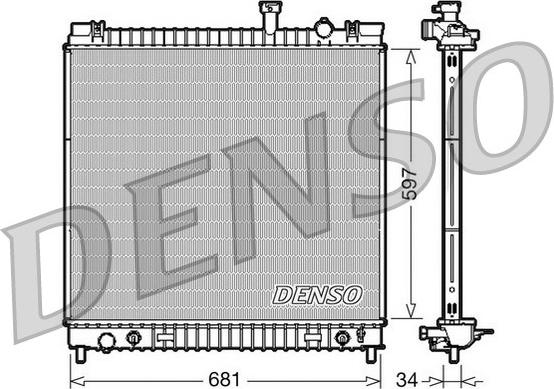 Denso DRM46031 - Radiatore, Raffreddamento motore www.autoricambit.com