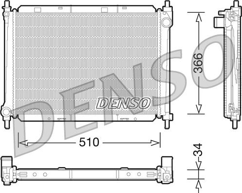 Denso DRM46037 - Radiatore, Raffreddamento motore www.autoricambit.com