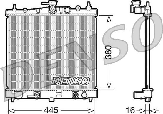 Denso DRM46021 - Radiatore, Raffreddamento motore www.autoricambit.com