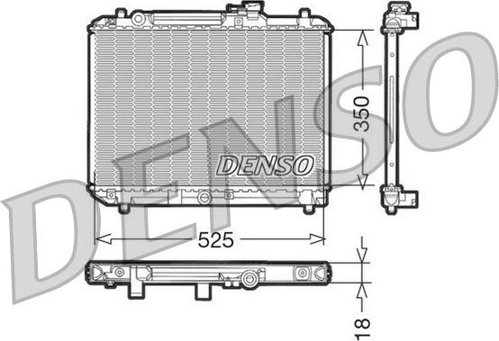 Denso DRM47001 - Radiatore, Raffreddamento motore www.autoricambit.com