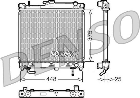 Denso DRM47003 - Radiatore, Raffreddamento motore www.autoricambit.com