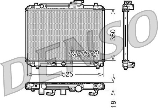 Denso DRM47002 - Radiatore, Raffreddamento motore www.autoricambit.com