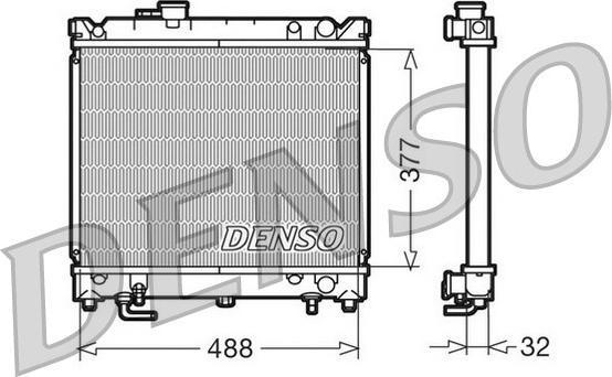 Denso DRM47010 - Radiatore, Raffreddamento motore www.autoricambit.com