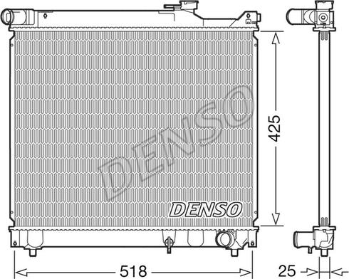 Denso DRM47037 - Radiatore, Raffreddamento motore www.autoricambit.com