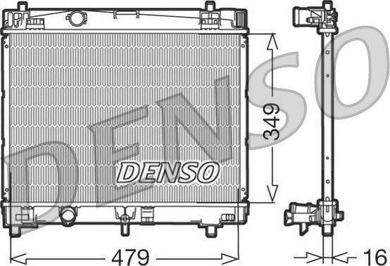 Denso DRM50003 - Radiatore, Raffreddamento motore www.autoricambit.com