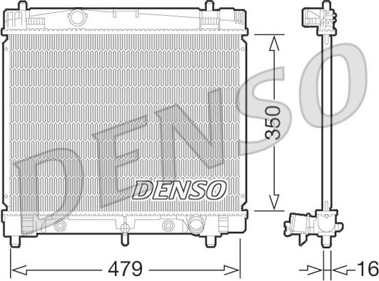 Denso DRM50070 - Radiatore, Raffreddamento motore www.autoricambit.com