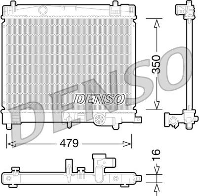 Denso DRM50078 - Radiatore, Raffreddamento motore www.autoricambit.com