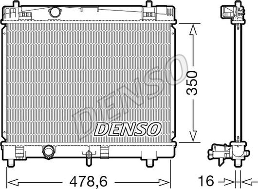 Denso DRM50103 - Radiatore, Raffreddamento motore www.autoricambit.com