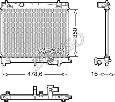 Denso DRM50137 - Radiatore, Raffreddamento motore www.autoricambit.com