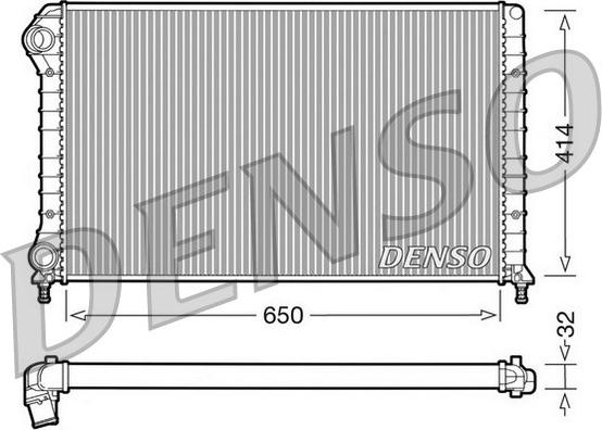 Denso DRM09062 - Radiatore, Raffreddamento motore www.autoricambit.com