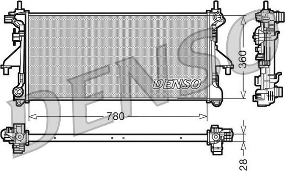 Denso DRM09079 - Radiatore, Raffreddamento motore www.autoricambit.com