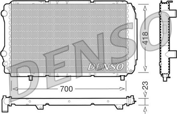 Denso DRM09077 - Radiatore, Raffreddamento motore www.autoricambit.com