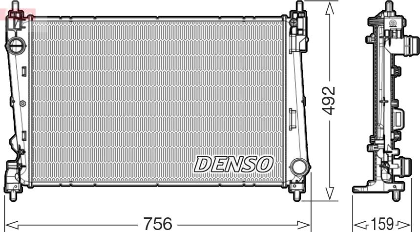 Denso DRM09178 - Radiatore, Raffreddamento motore www.autoricambit.com