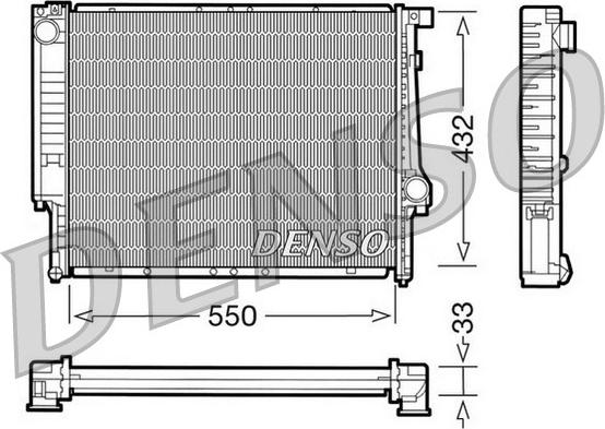 Denso DRM05041 - Radiatore, Raffreddamento motore www.autoricambit.com