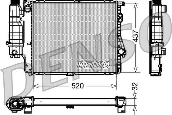 Denso DRM05043 - Radiatore, Raffreddamento motore www.autoricambit.com