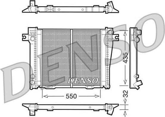 Denso DRM05036 - Radiatore, Raffreddamento motore www.autoricambit.com