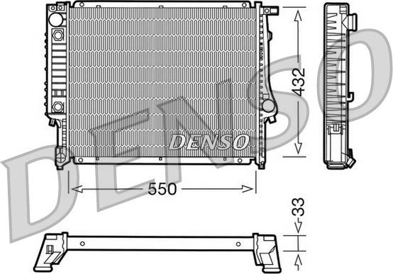 Denso DRM05020 - Radiatore, Raffreddamento motore www.autoricambit.com