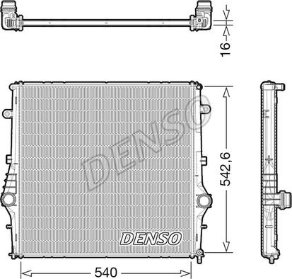 Denso DRM01008 - Radiatore, Raffreddamento motore www.autoricambit.com