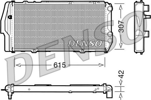 Denso DRM02003 - Radiatore, Raffreddamento motore www.autoricambit.com