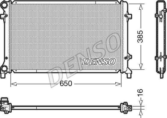 Denso DRM02014 - Radiatore, Raffreddamento motore www.autoricambit.com