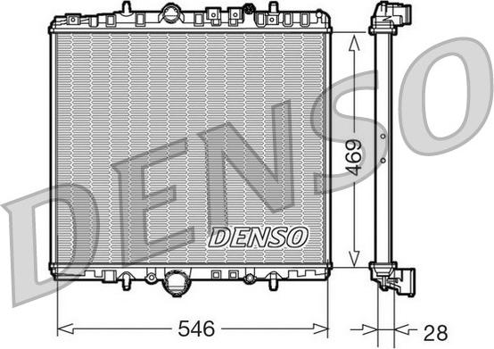 Denso DRM07061 - Radiatore, Raffreddamento motore www.autoricambit.com