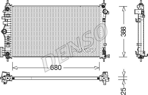 Denso DRM15007 - Radiatore, Raffreddamento motore www.autoricambit.com