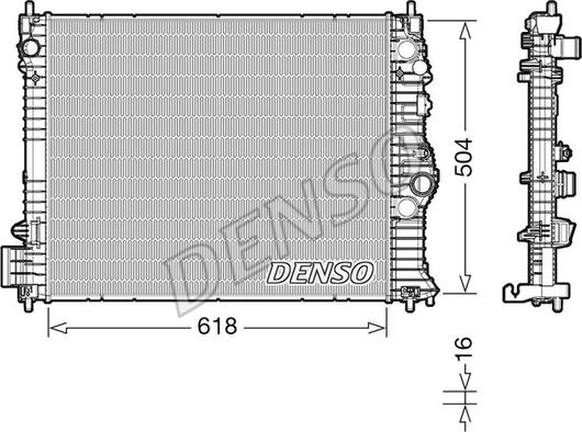 Denso DRM15010 - Radiatore, Raffreddamento motore www.autoricambit.com