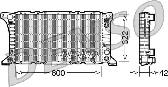 Denso DRM10092 - Radiatore, Raffreddamento motore www.autoricambit.com