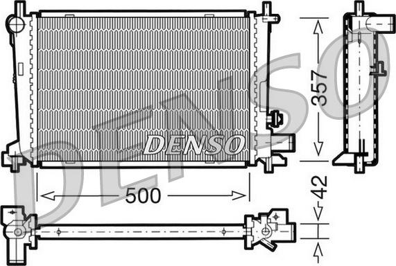 Denso DRM10040 - Radiatore, Raffreddamento motore www.autoricambit.com