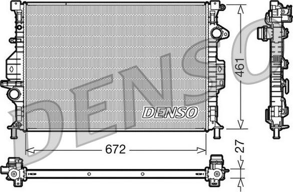 Denso DRM10069 - Radiatore, Raffreddamento motore www.autoricambit.com