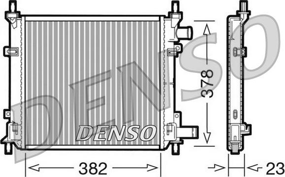 Denso DRM10060 - Radiatore, Raffreddamento motore www.autoricambit.com