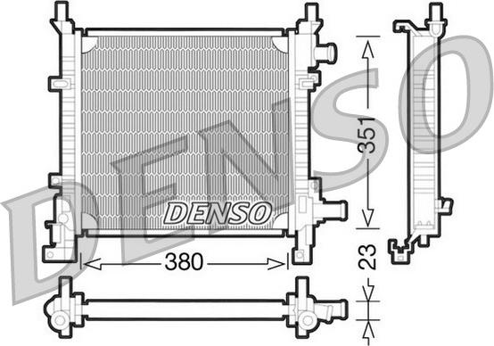 Denso DRM10061 - Radiatore, Raffreddamento motore www.autoricambit.com