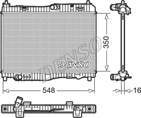 Denso DRM10006 - Radiatore, Raffreddamento motore www.autoricambit.com