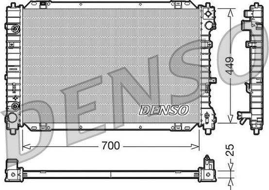 Denso DRM10089 - Radiatore, Raffreddamento motore www.autoricambit.com