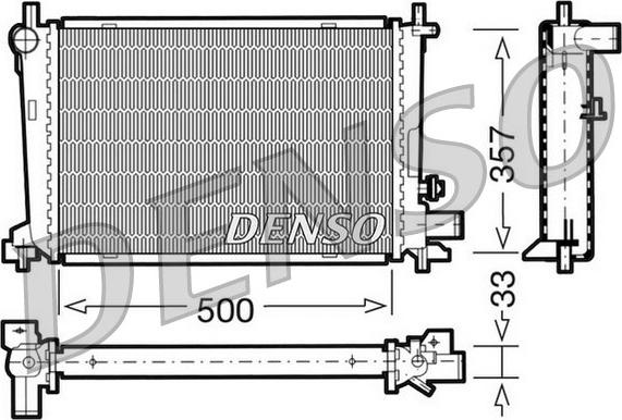 Denso DRM10039 - Radiatore, Raffreddamento motore www.autoricambit.com