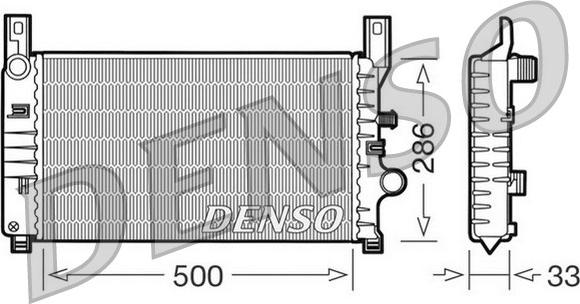 Denso DRM10034 - Radiatore, Raffreddamento motore www.autoricambit.com