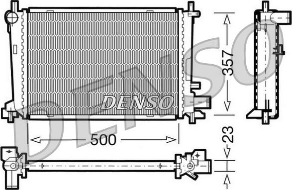 Denso DRM10038 - Radiatore, Raffreddamento motore www.autoricambit.com