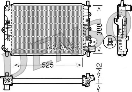 Denso DRM10026 - Radiatore, Raffreddamento motore www.autoricambit.com