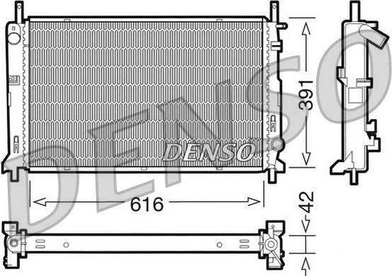 Denso DRM10071 - Radiatore, Raffreddamento motore www.autoricambit.com