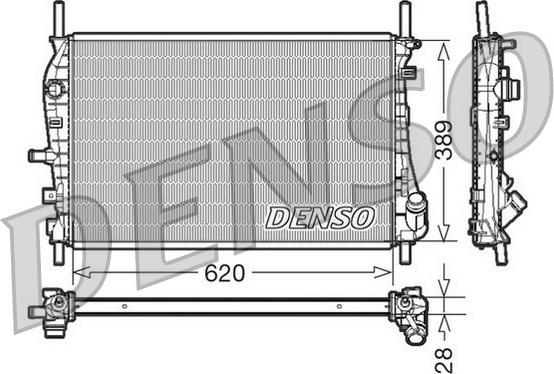 Denso DRM10073 - Radiatore, Raffreddamento motore www.autoricambit.com