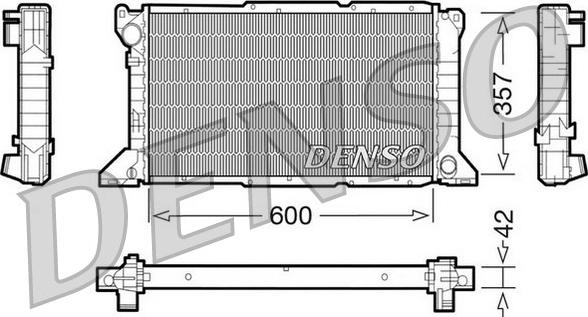 Denso DRM10100 - Radiatore, Raffreddamento motore www.autoricambit.com
