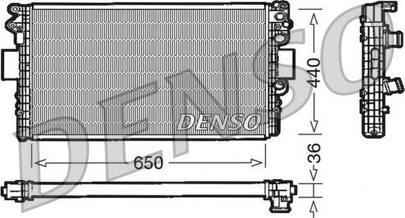 Denso DRM12004 - Radiatore, Raffreddamento motore www.autoricambit.com