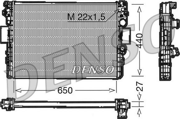 Denso DRM12003 - Radiatore, Raffreddamento motore www.autoricambit.com