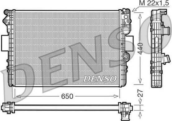 Denso DRM12002 - Radiatore, Raffreddamento motore www.autoricambit.com