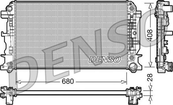 Denso DRM17044 - Radiatore, Raffreddamento motore www.autoricambit.com