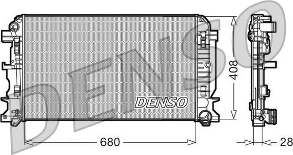 Denso DRM17009 - Radiatore, Raffreddamento motore www.autoricambit.com