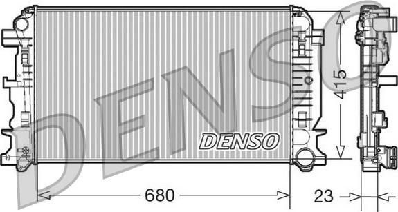 Denso DRM17018 - Radiatore, Raffreddamento motore www.autoricambit.com