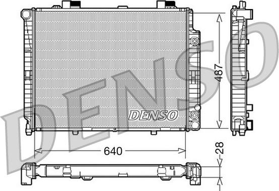 Denso DRM17088 - Radiatore, Raffreddamento motore www.autoricambit.com