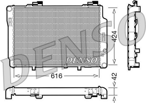 Denso DRM17072 - Radiatore, Raffreddamento motore www.autoricambit.com